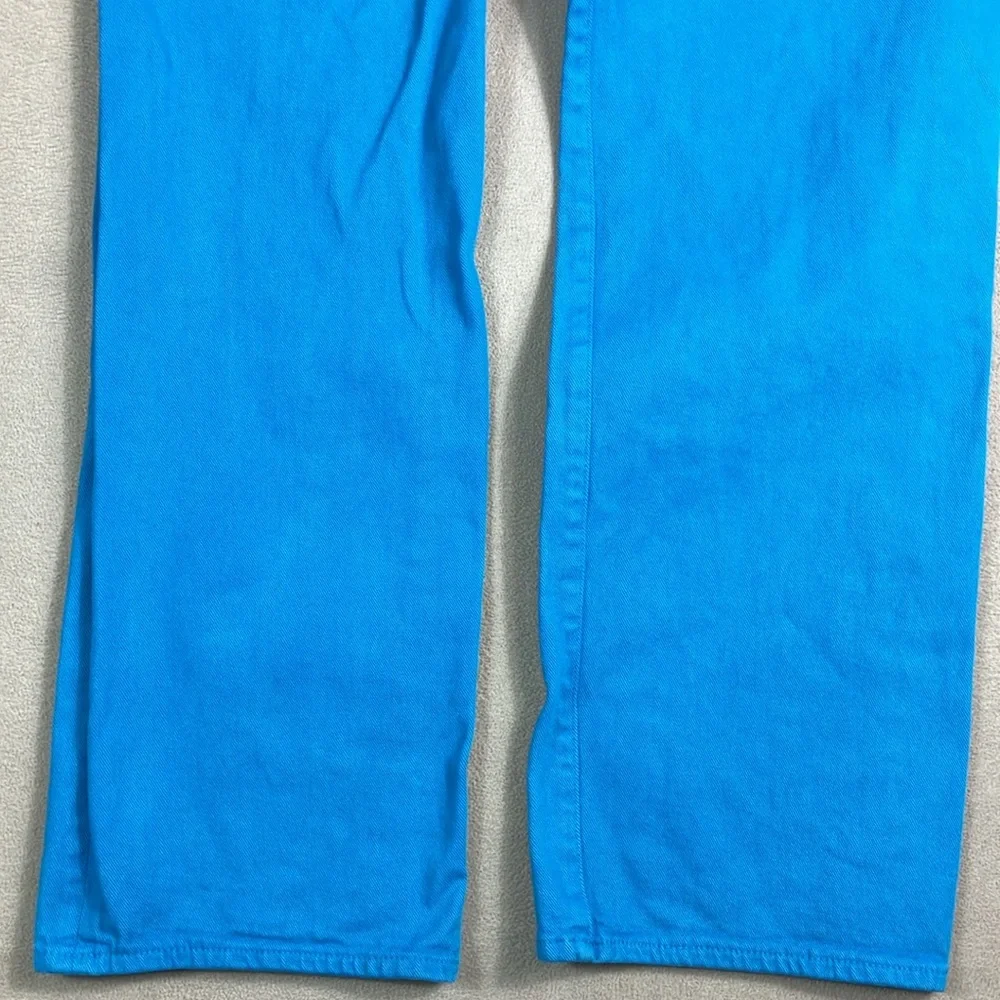 Levi’s Andy Warhol 80’s VTG‎ Denim Button Front Turquoise 501 Jeans Men 34 X 34